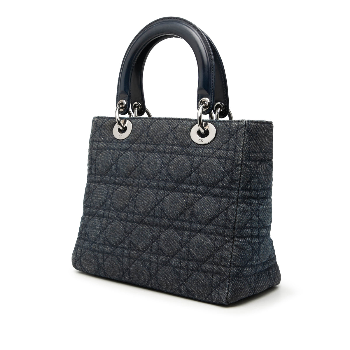 Lady Dior Denim Cannage Bag (Pre-Owned)