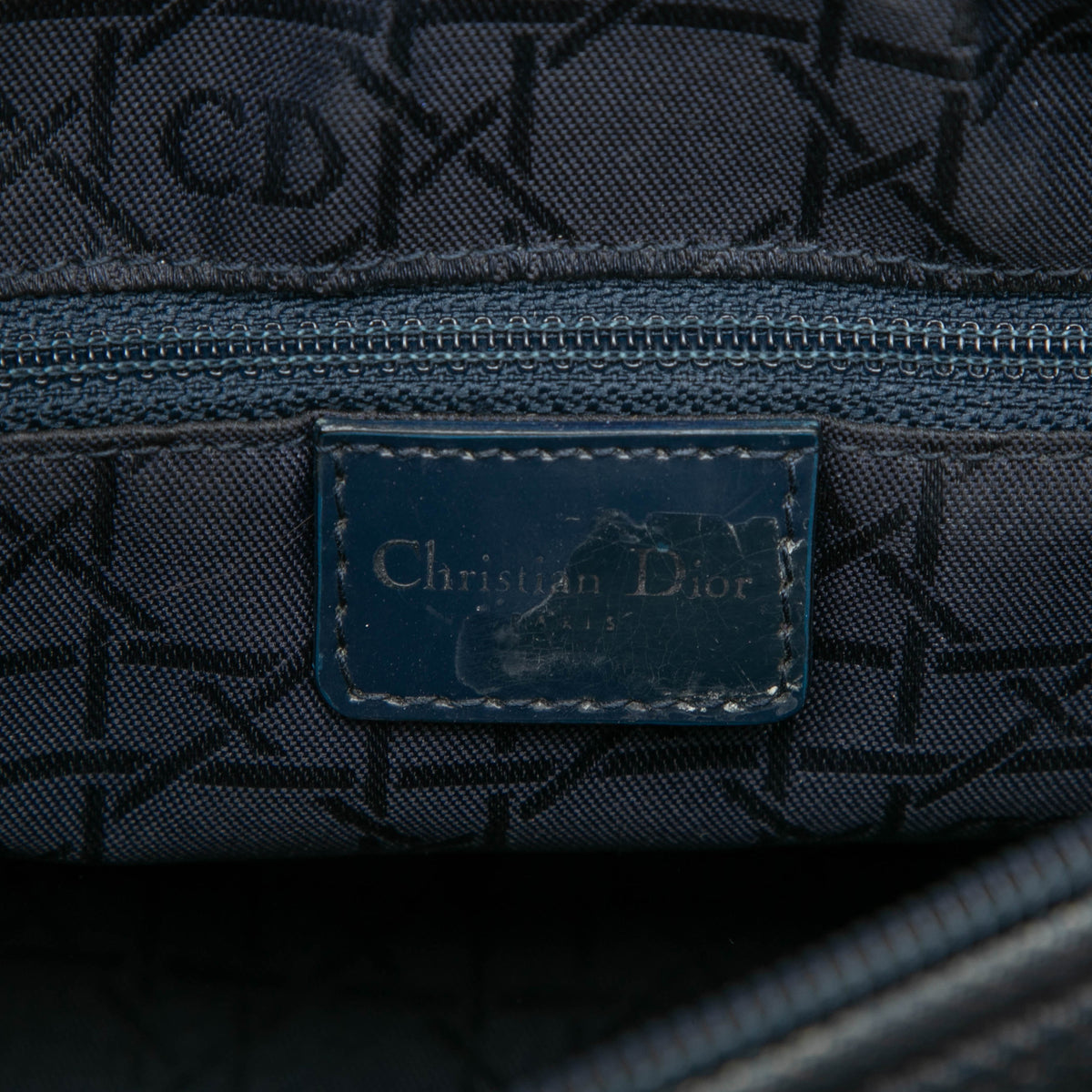 Lady Dior Denim Cannage Bag (Pre-Owned)