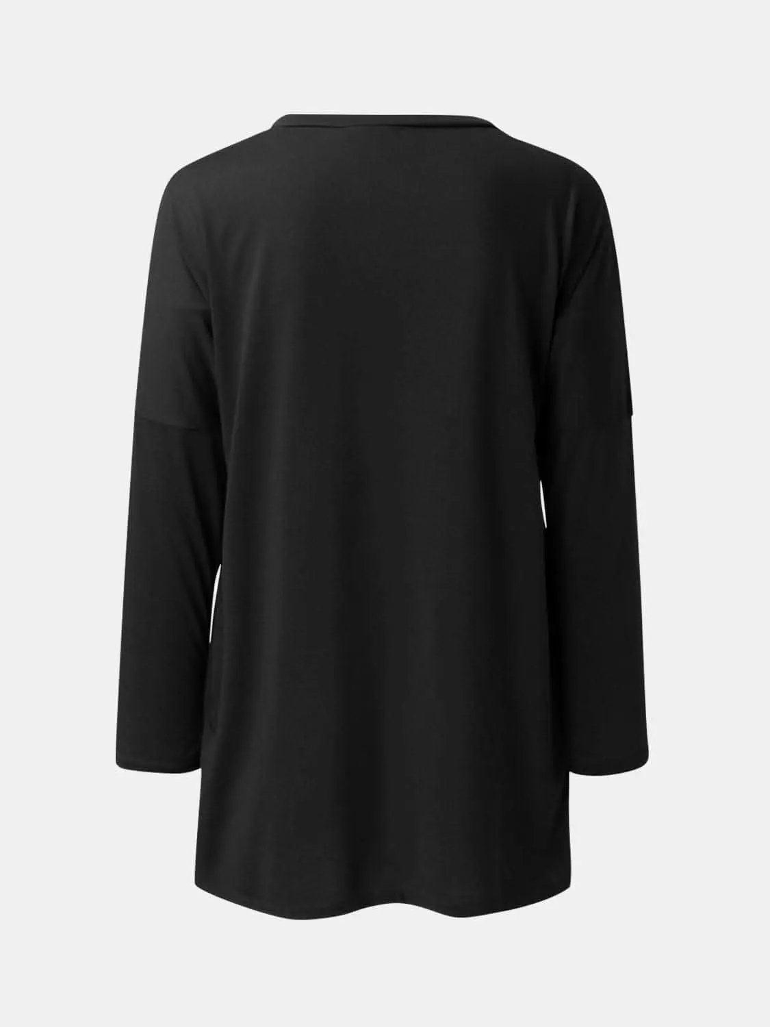 Trendsi Pocketed long sleeve tee - chic style