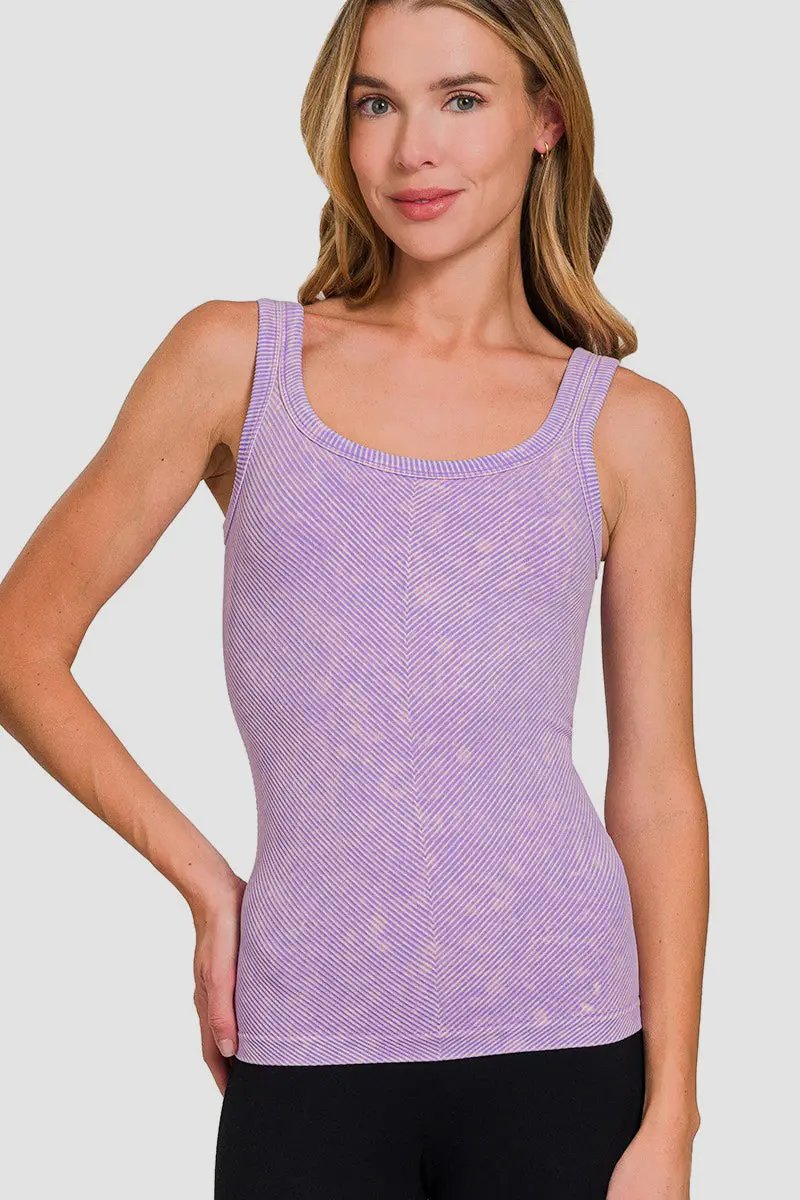 Trendsi Ribbed Tank Women's Everyday Layering Top - Soft & Stretchy