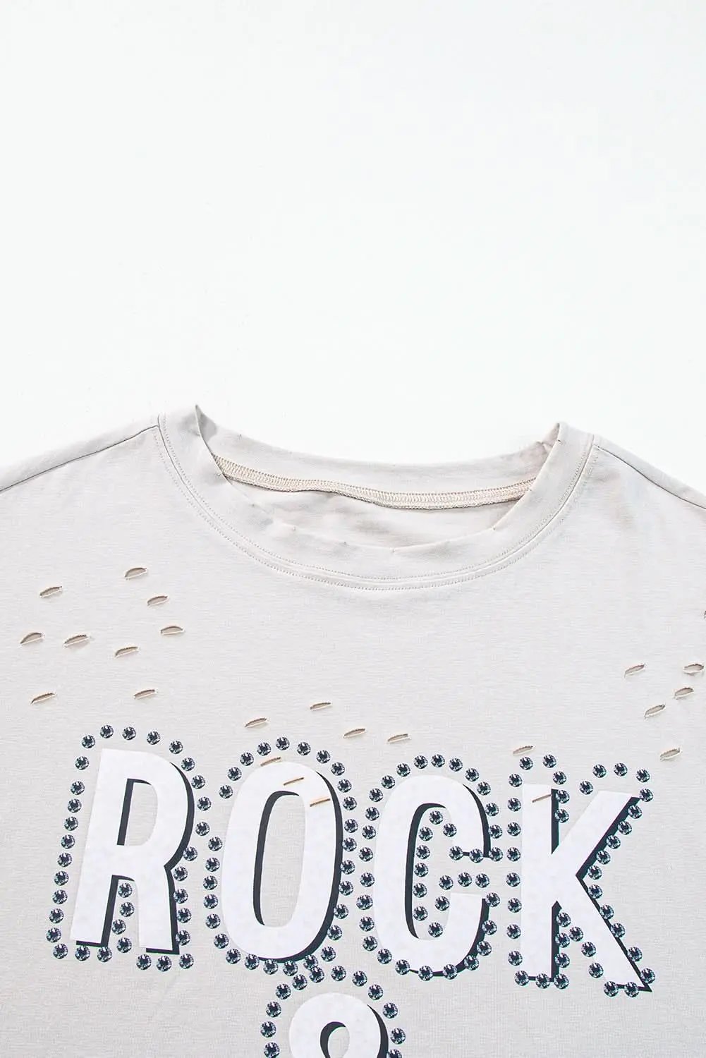 T-Shirt - Gray Rock Music Lovers - Distressed Vintage Style