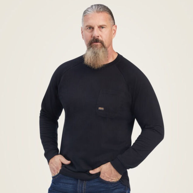 Rebar Black Longsleeve | Ariat