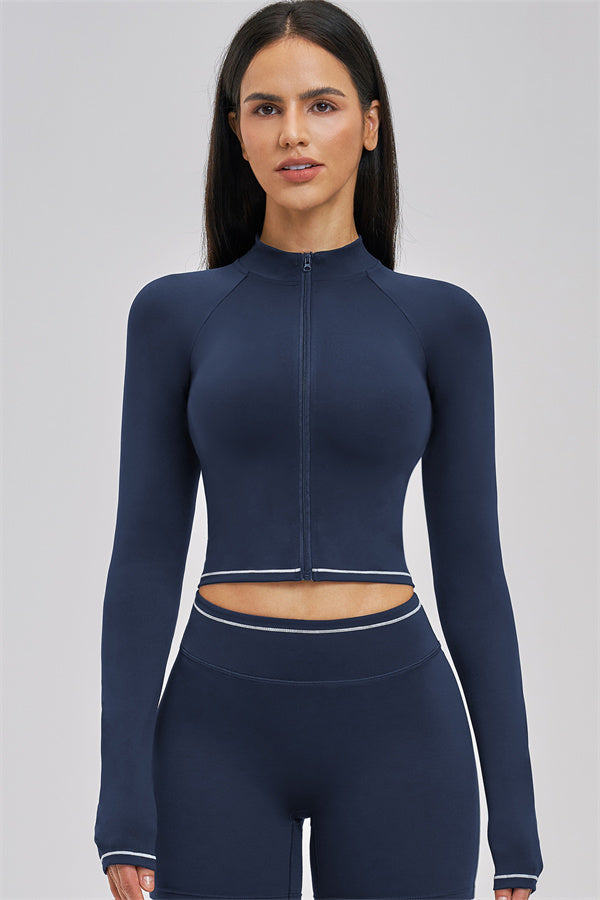 The Unbound Jacket Sports Bra Shorts 3-Piece Set