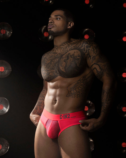 Super Bright Low Rise Brief Neon Red