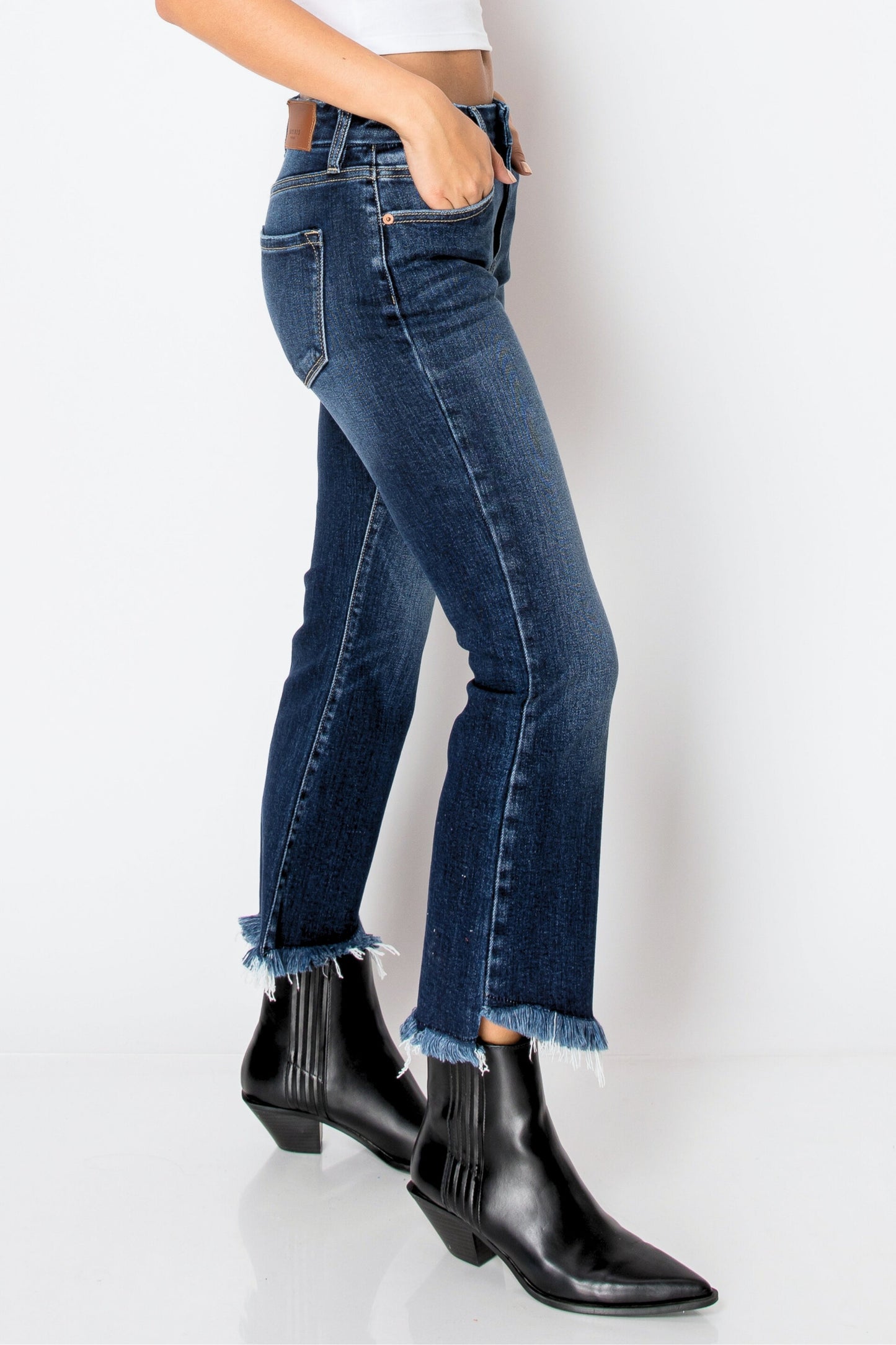 COLLE Corset ECO Friendly High Rise Crop Flare Jeans