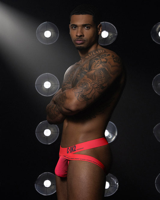 Super Bright Jock Neon Red