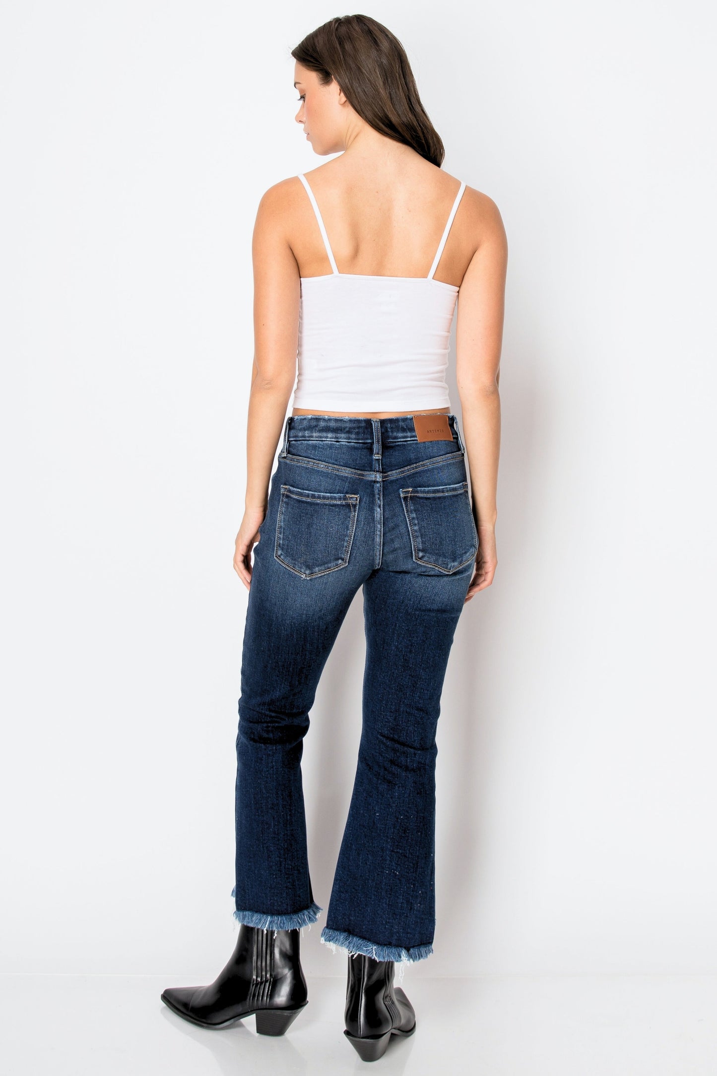 COLLE Corset ECO Friendly High Rise Crop Flare Jeans