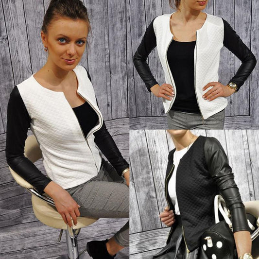 Women’s Plaid Patchwork Blazer