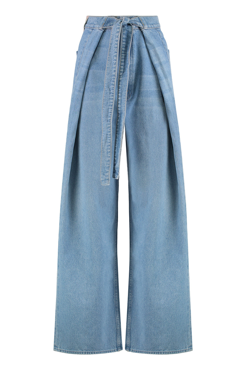 Fold in Funnel Wide-Leg Jeans