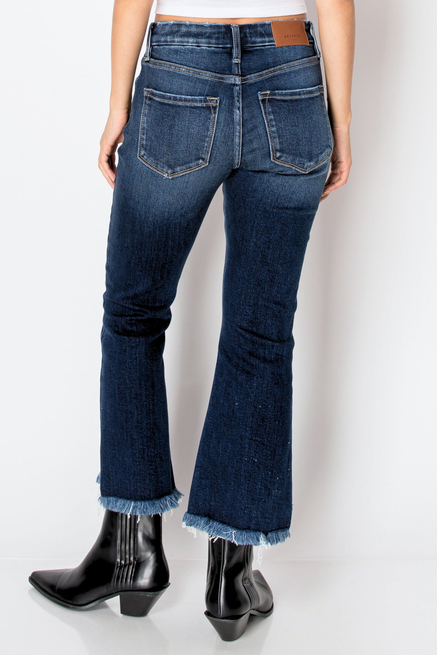 COLLE Corset ECO Friendly High Rise Crop Flare Jeans