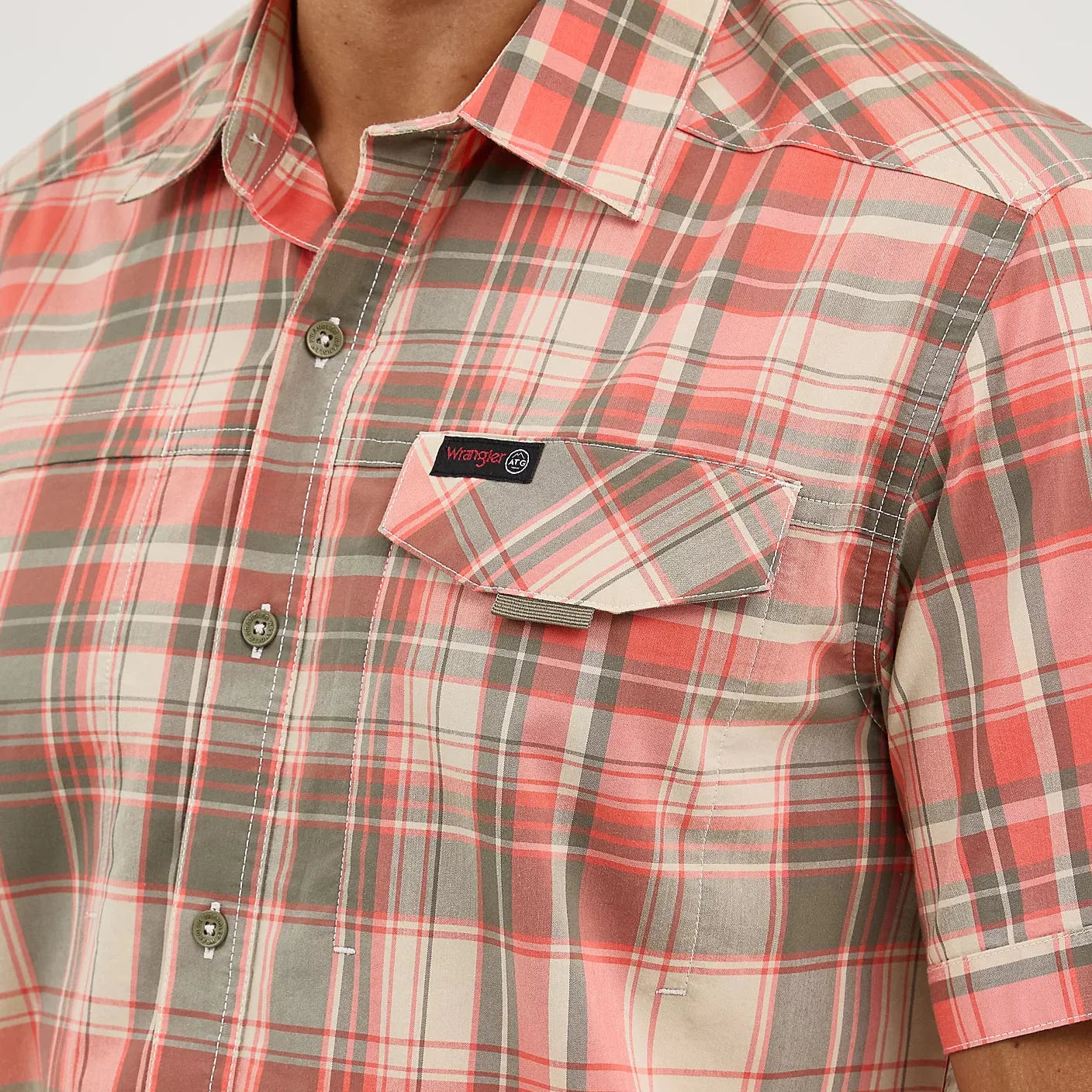 Coral Plaid | Wrangler Mens