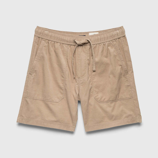Tyler Corduroy Short - Chinchilla