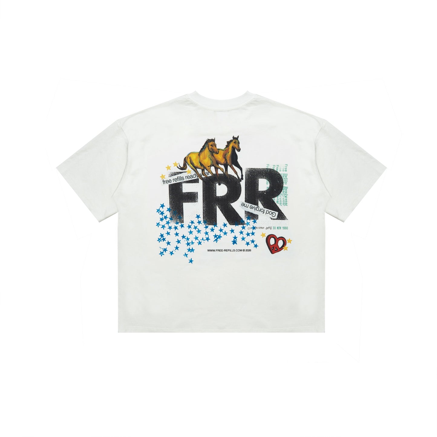 Collage Tee - White