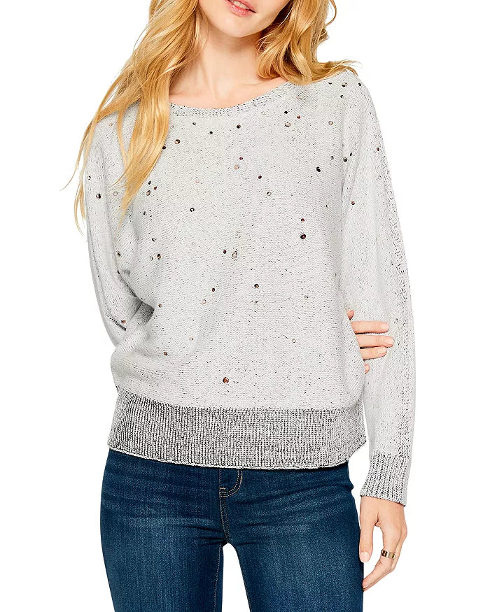 NIC+ZOE Falling Stars Embellished Sweater