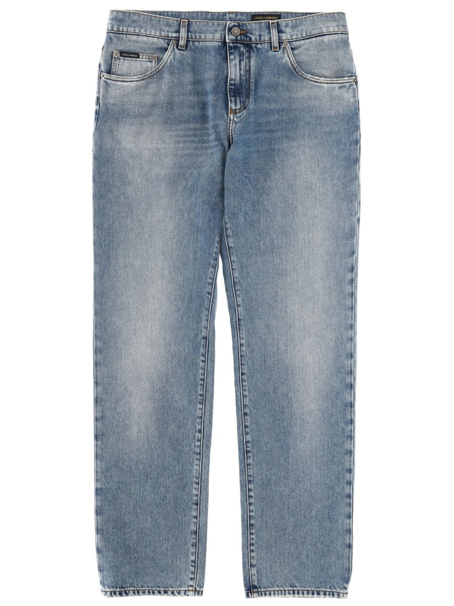 Straight Jeans in Light Blue
