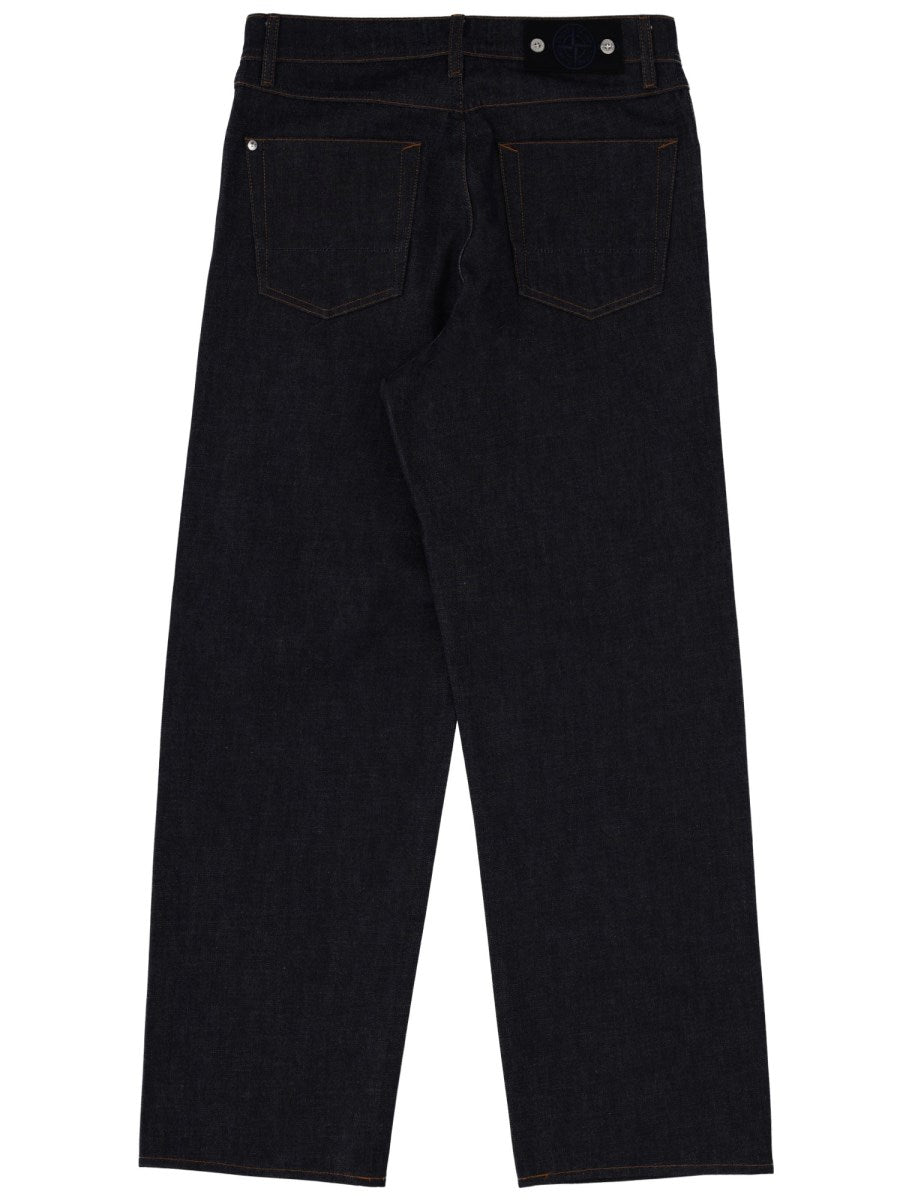 Wide Straight Jeans in Clean Rinse