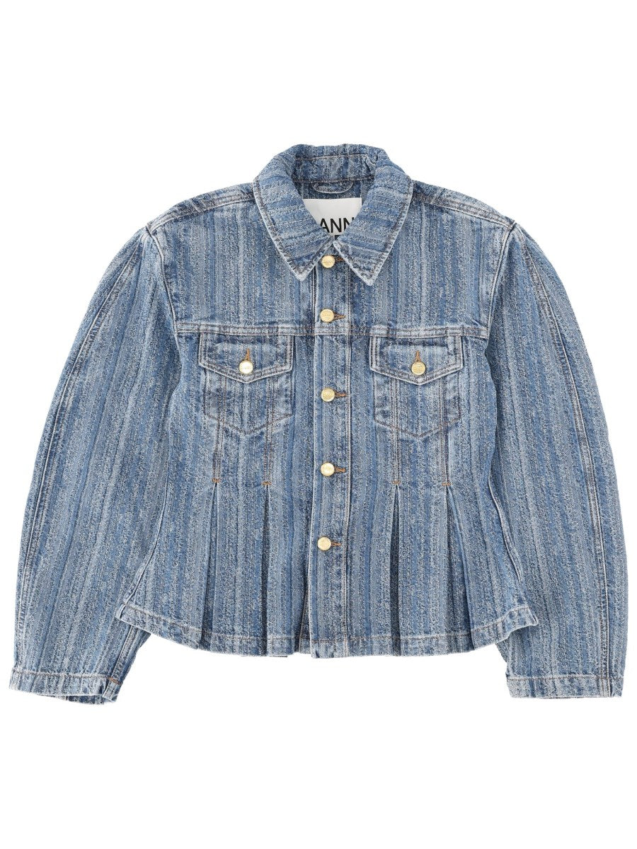 GANNI Denim Jacket in Blue