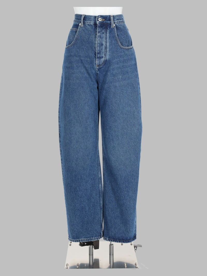 Wide-Leg Cotton Denim Jeans