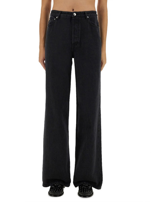 Wide-Leg Jeans in Black