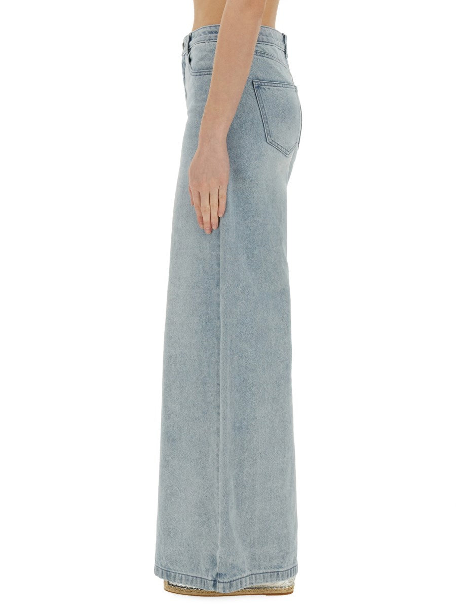 Michael Michael Kors Wide Leg Denim Jeans, view 4