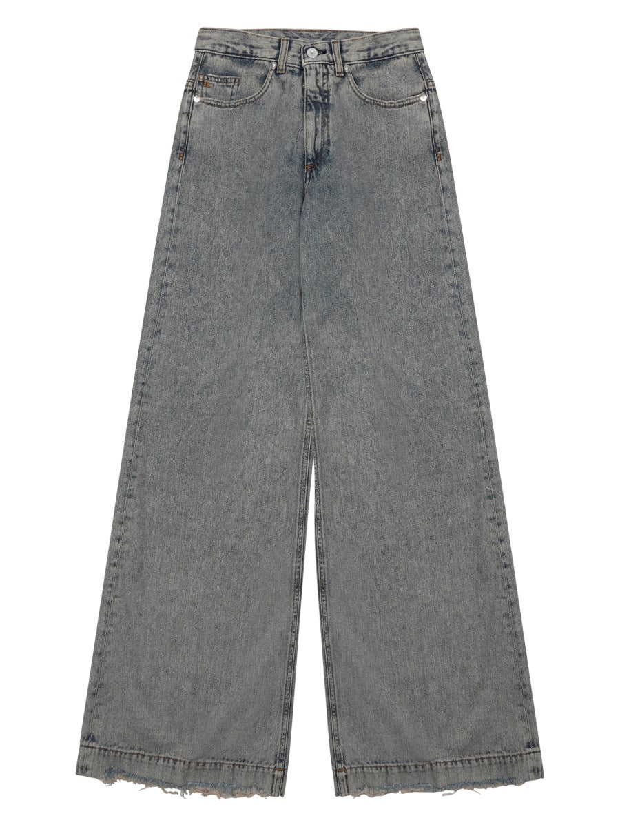 Wide-Leg Denim Jeans