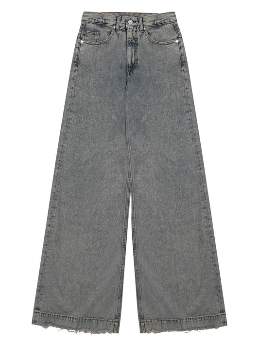 Wide-Leg Denim Jeans