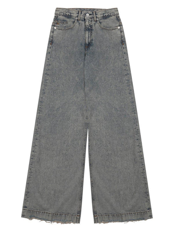 Wide-Leg Denim Jeans