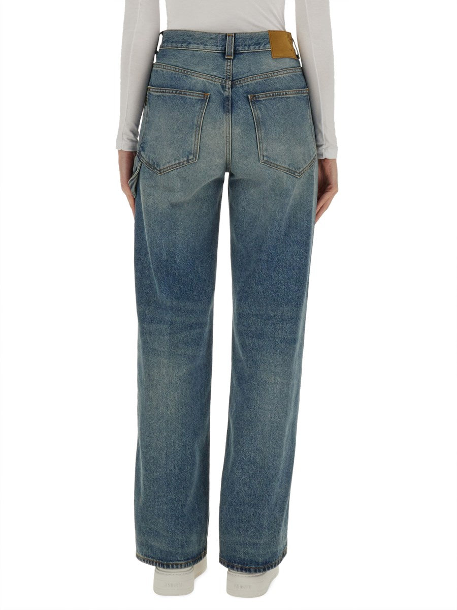 Wide Jeans in Vintage Blue