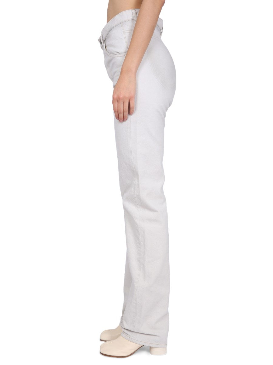 Memory Of Asymmetric Jeans in Off-White