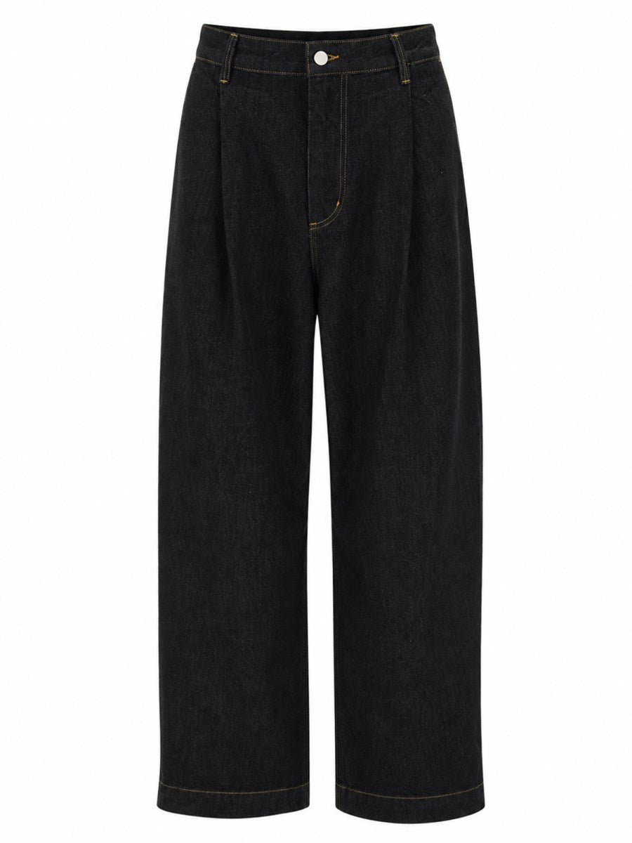 Denim Trousers in Black