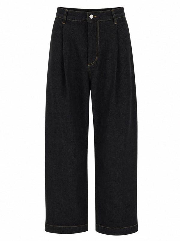 Denim Trousers in Black