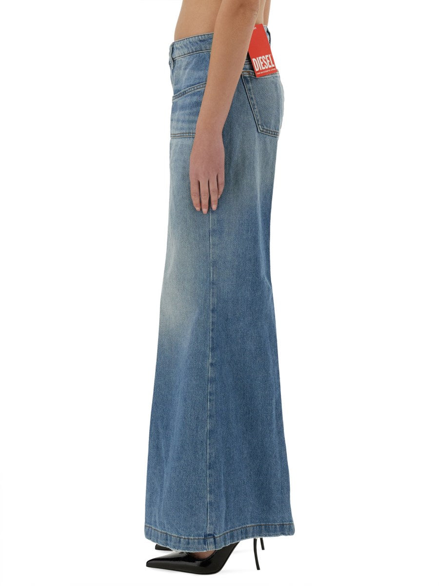 Diesel Flare Fit Denim Jeans, view 4