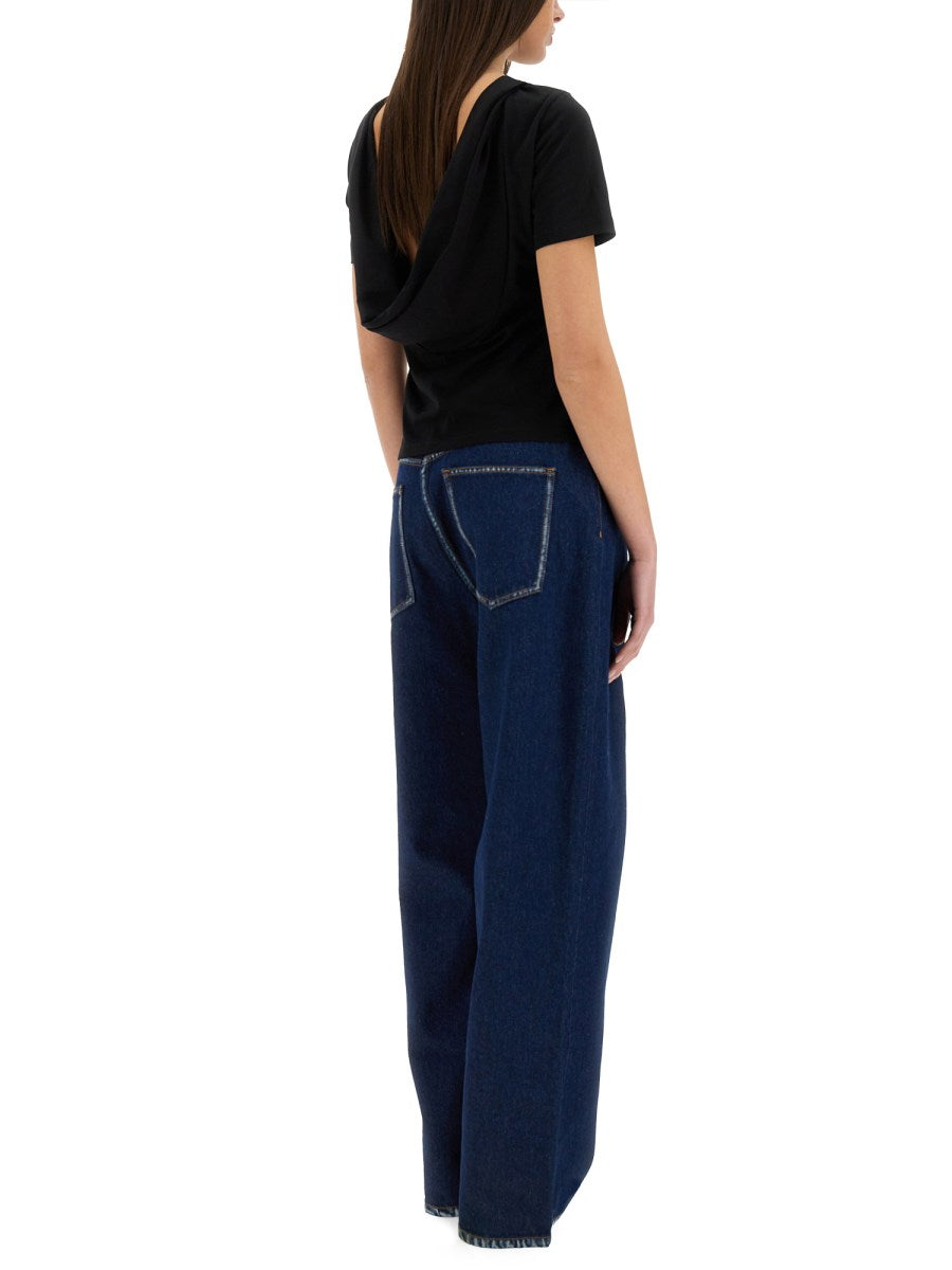 Boyfriend Jeans in Dark Rinse