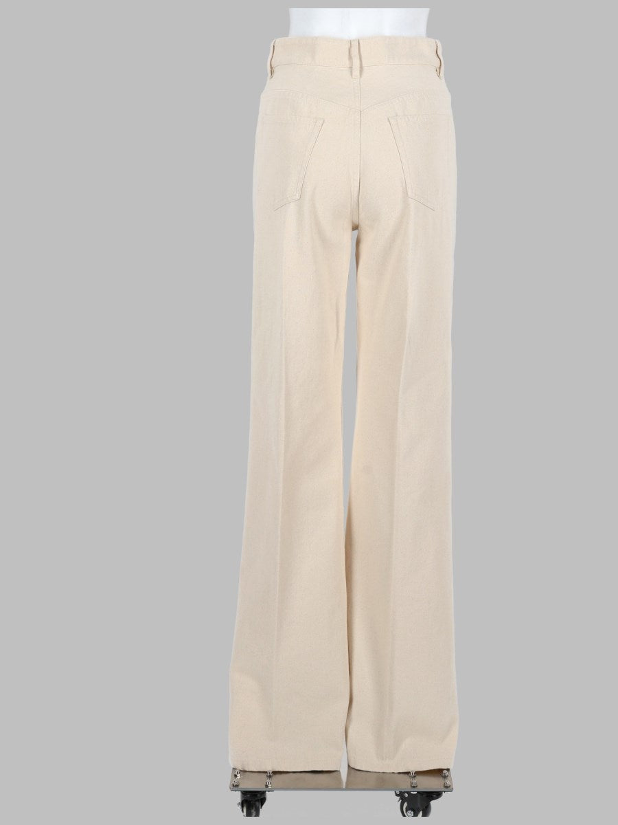 Domino Wide-Leg Jeans in Ivory