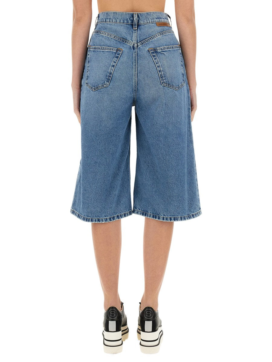 Denim Bermuda Shorts