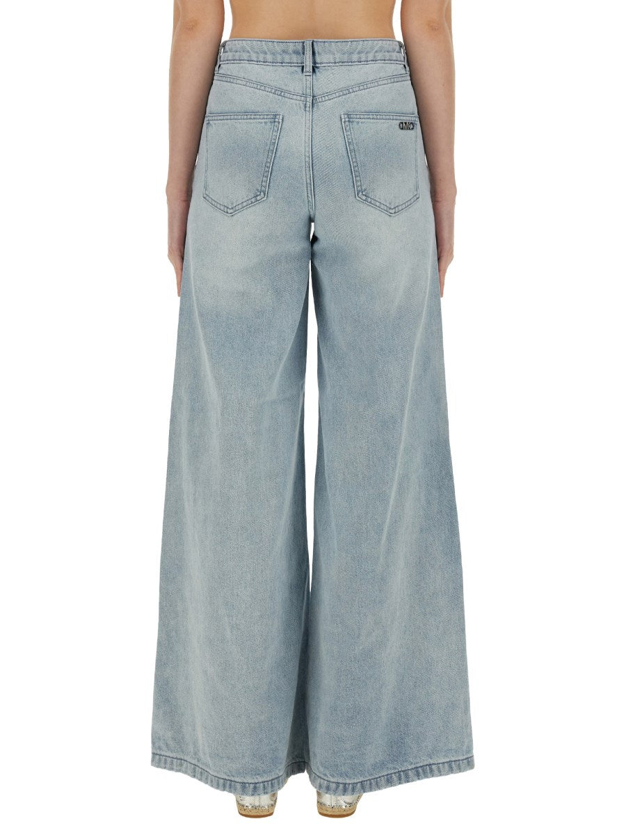 Michael Michael Kors Wide Leg Denim Jeans, view 2