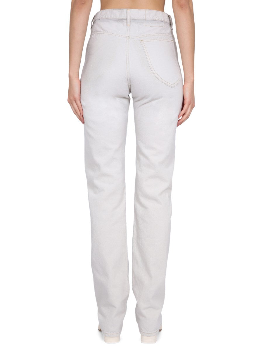 Memory Of Asymmetric Jeans in Off-White