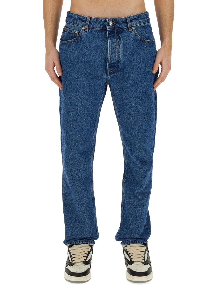 Classic Straight Jeans in Mid Blue