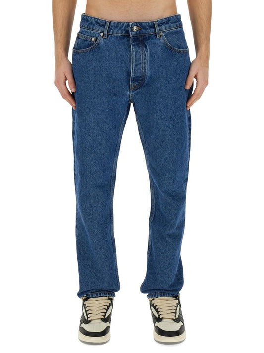 Classic Straight Jeans in Mid Blue
