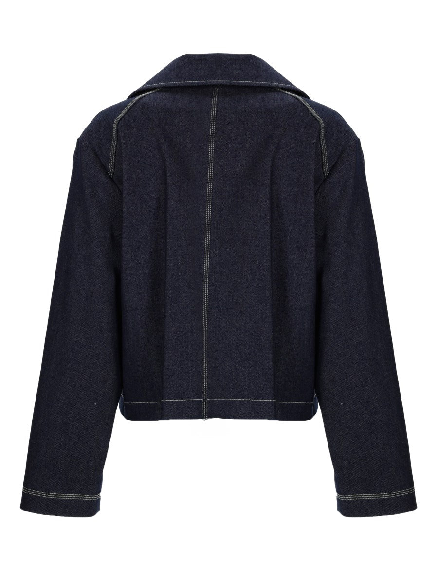 Asymmetric Denim Jacket