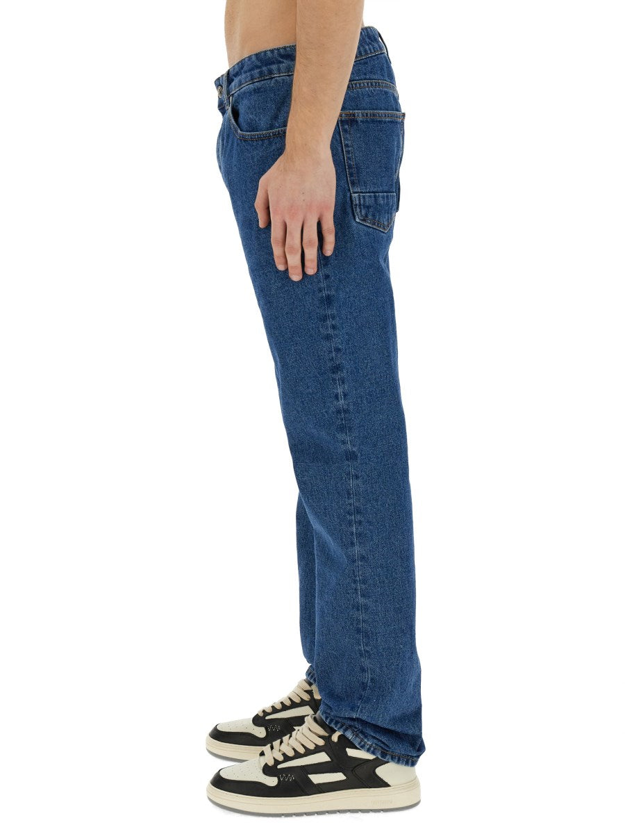 Classic Straight Jeans in Mid Blue