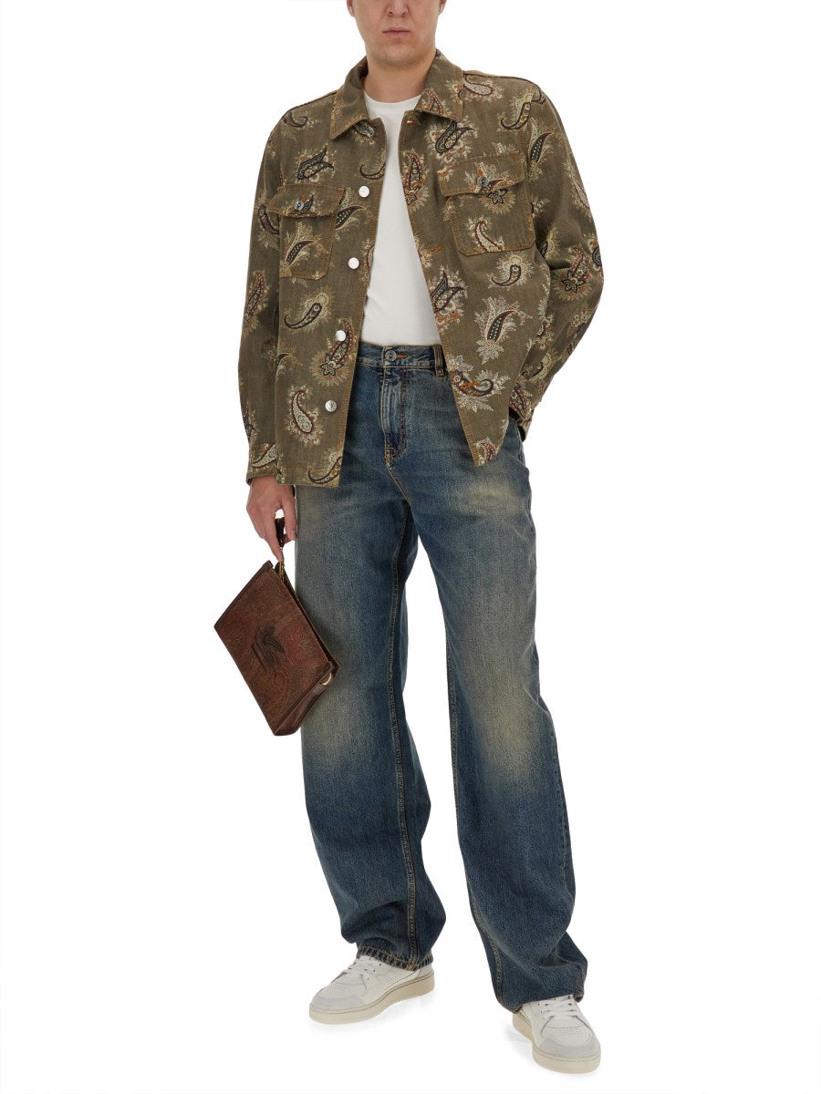 Wide Straight Jeans in Dirty Wash