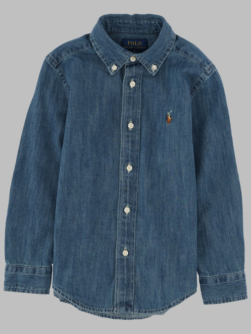 Denim Shirt Blue Cotton