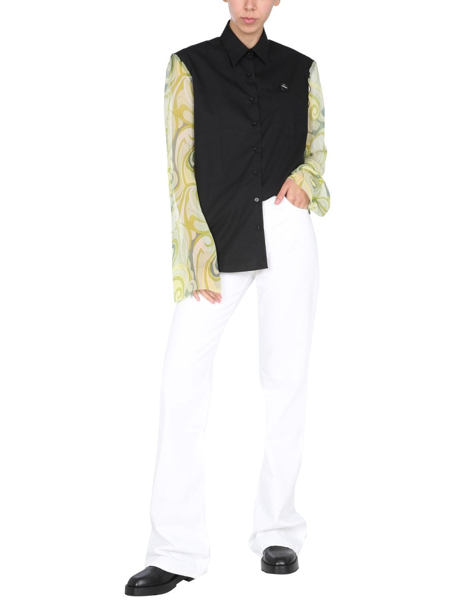 Flared Jeans in White