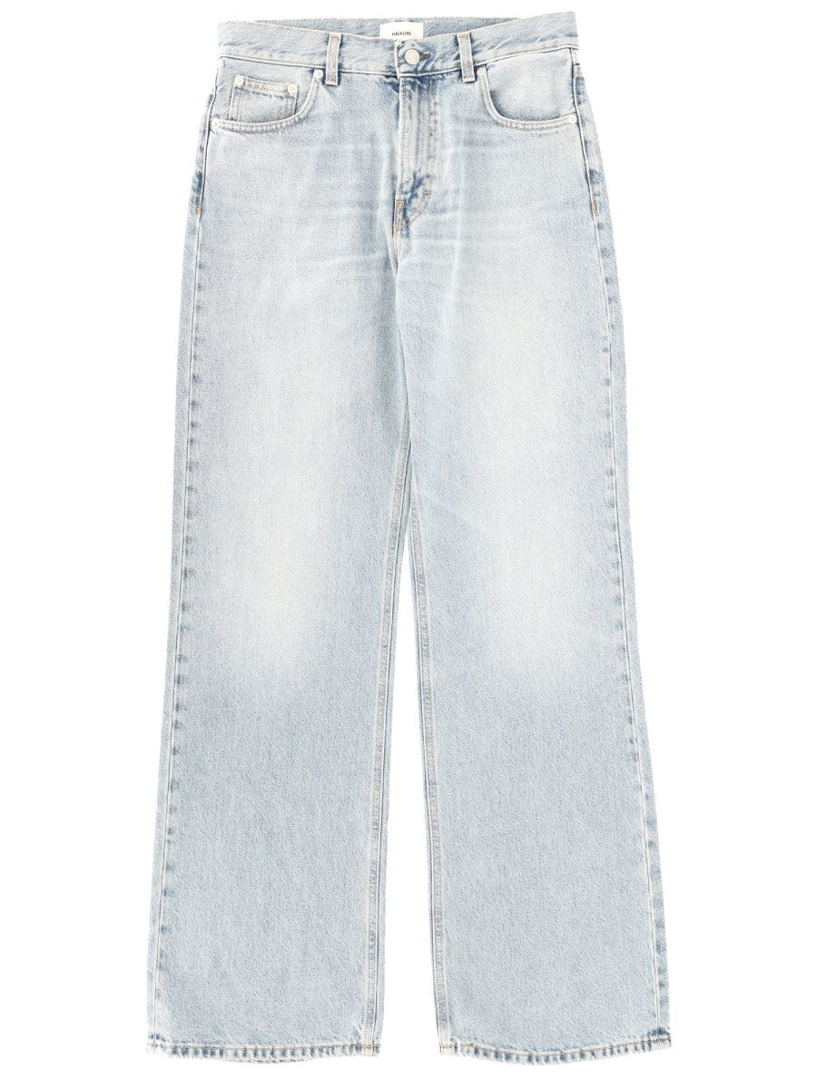 Korea Wide Jeans in Azure
