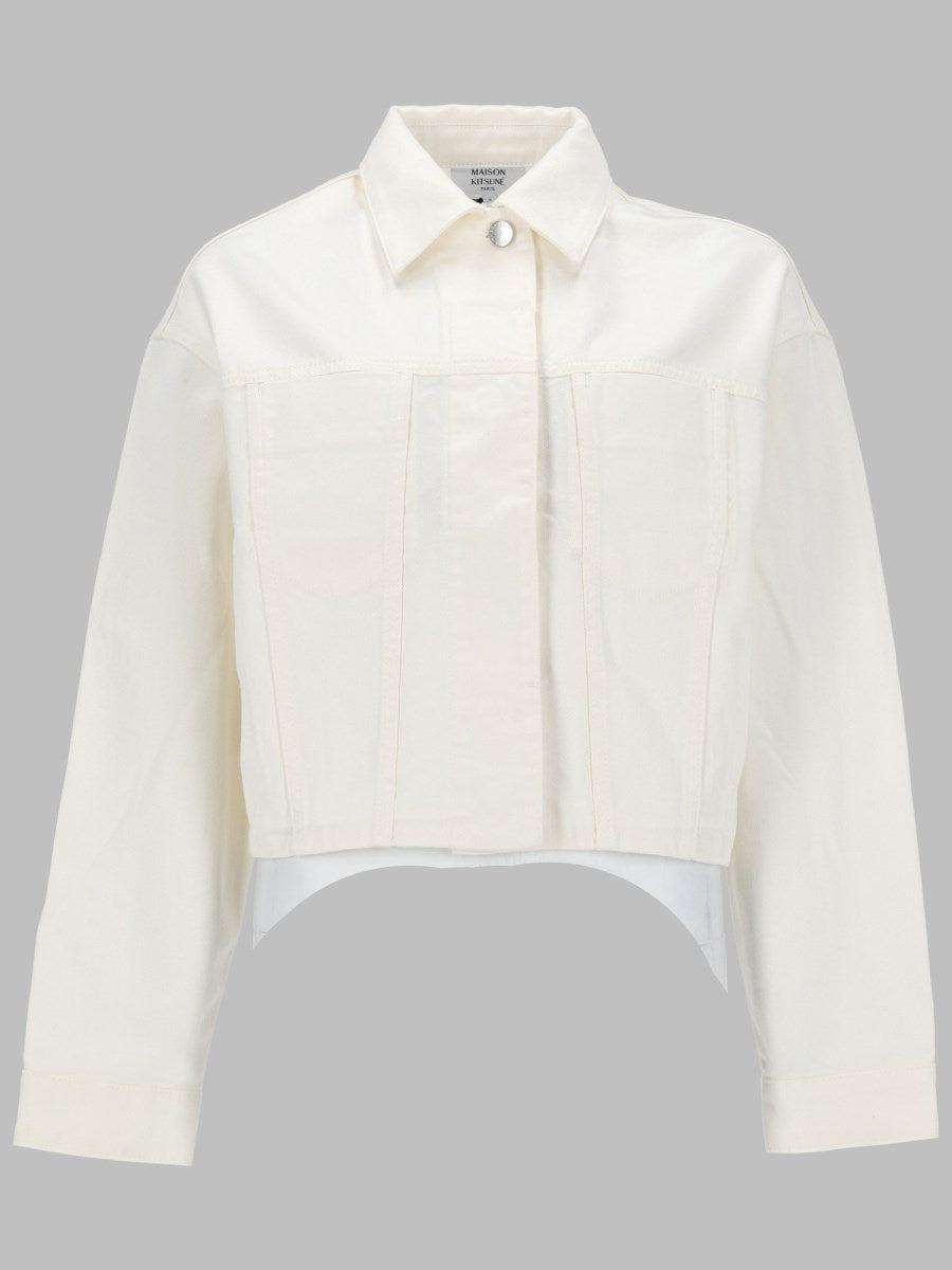 Maison Kitsuné Trucker Jacket Denim White