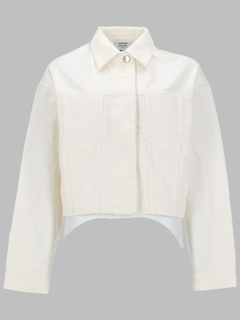 Maison Kitsuné Trucker Jacket Denim White