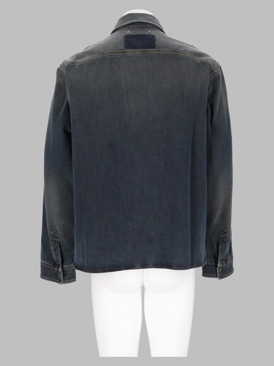 Slim Fit Cotton Denim Shirt