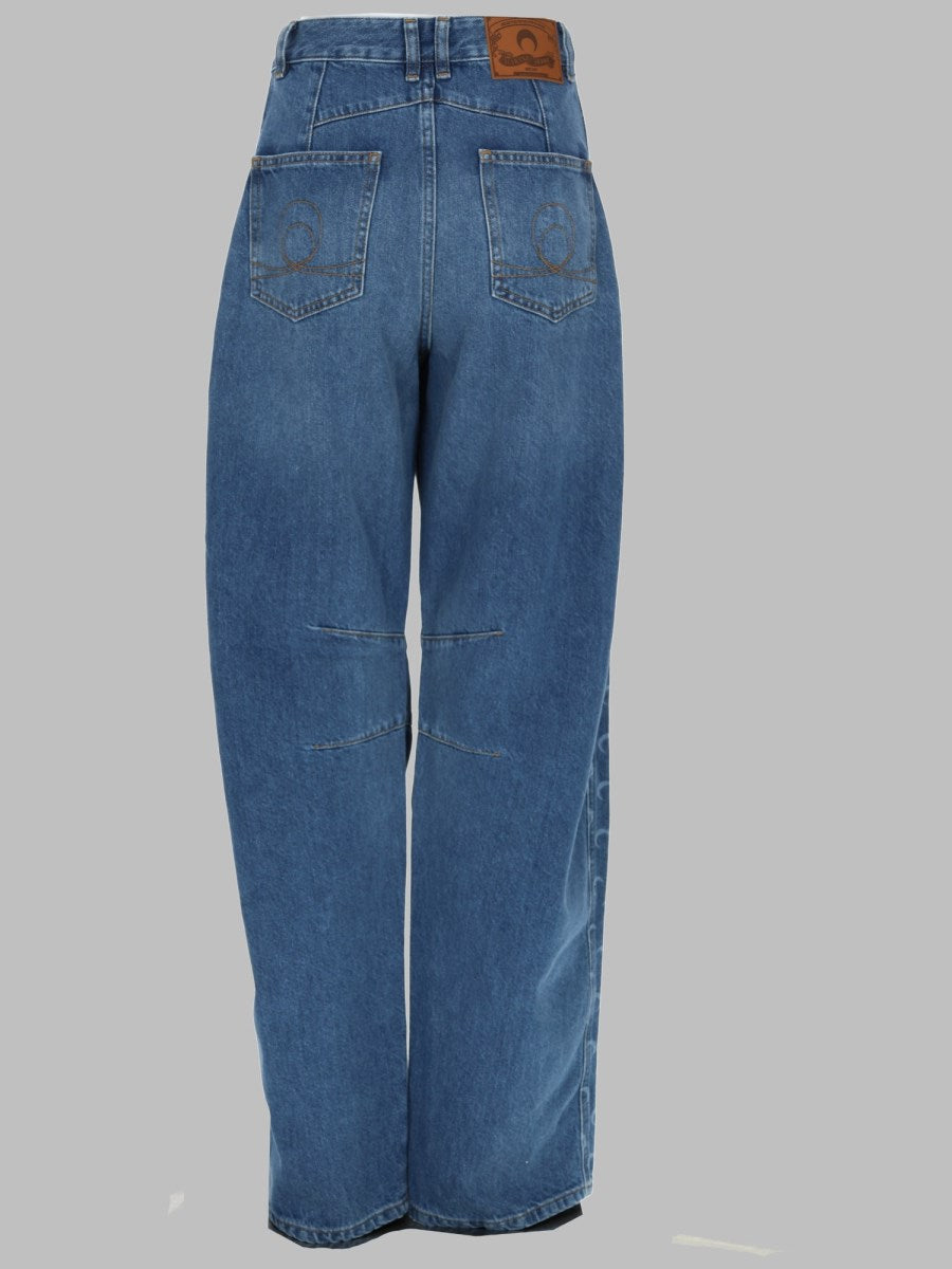 Marine Serre Jeans in Organic Cotton Denim, view 2