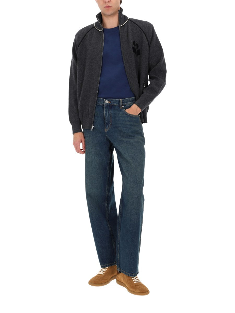 Jorje Wide Jeans in Dark Blue